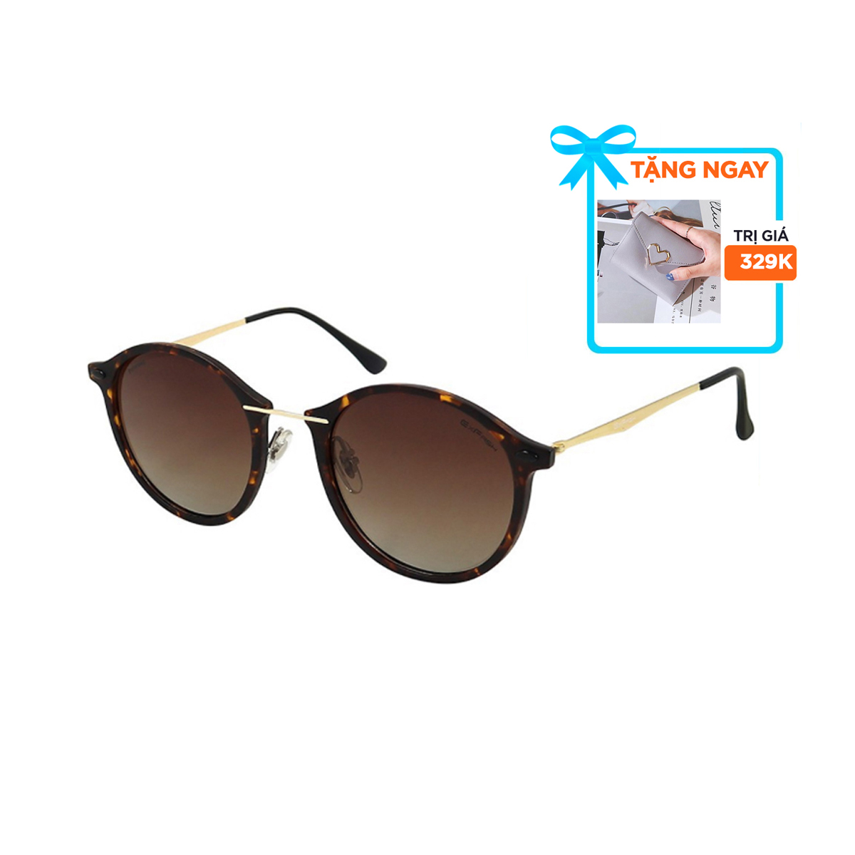 Kính mát, mắt kính chính hãng EXFASH EF36758 C18 - Tặng 1 ví cầm tay