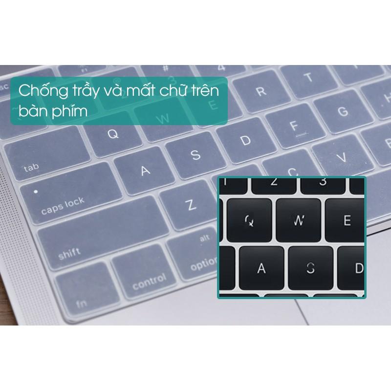 Miếng Lót Phủ Bàn Phím Màu Trong Suốt Cho Macbook
