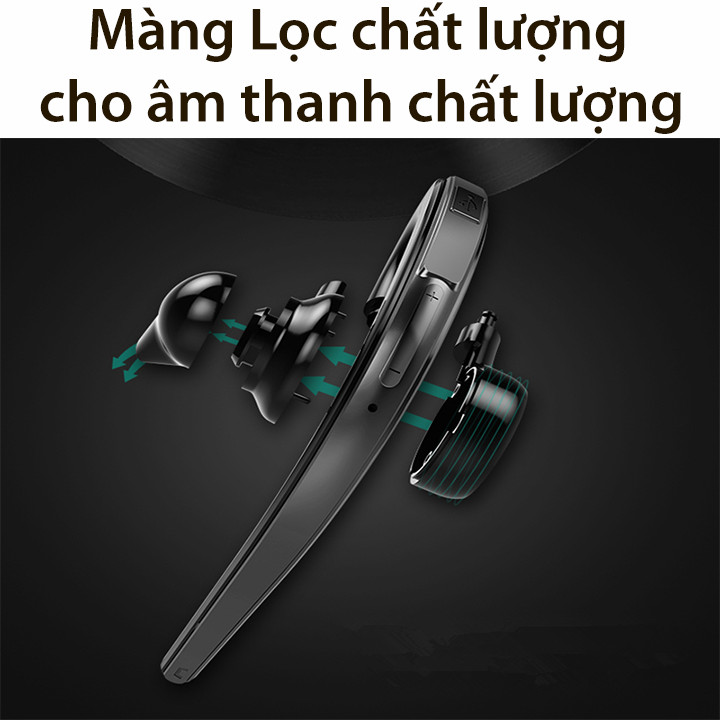 Tai Nghe Bluetooth có mic đàm thoại PKCB133 Xoay 360 độ - Hàng Chính Hãng