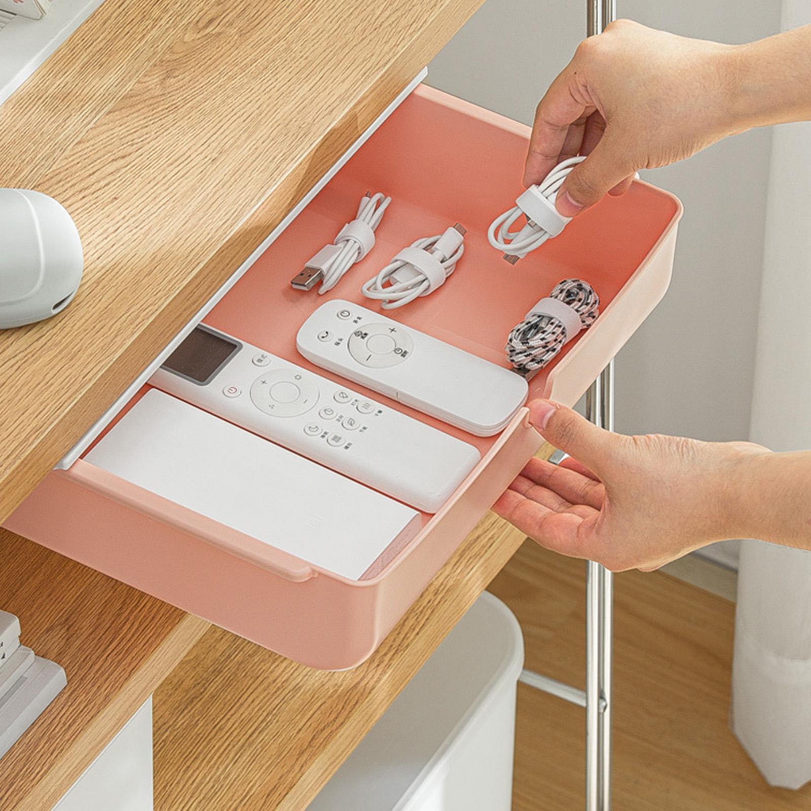 Desktop Drawer Tray Pen Stationery Storage Box for Office