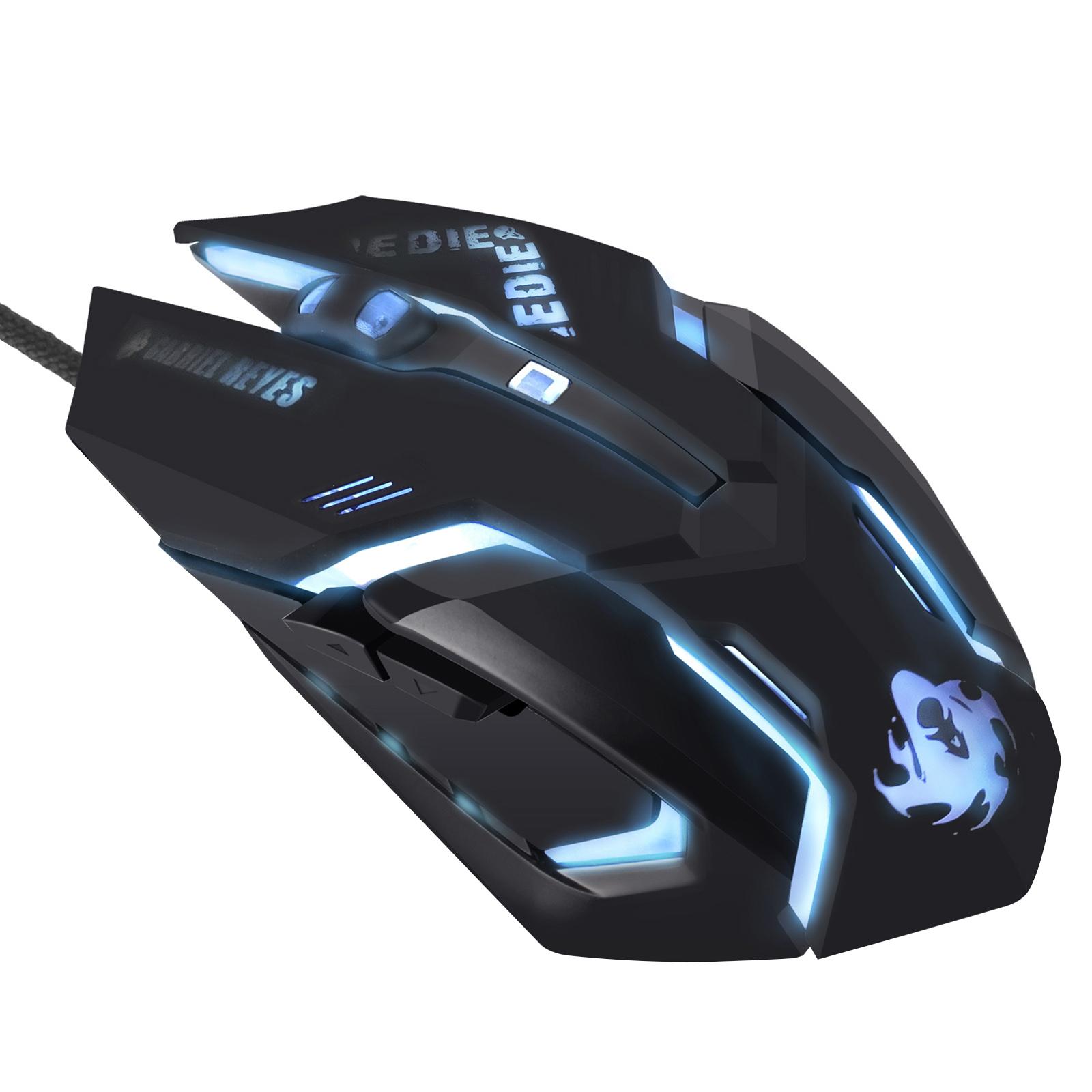 Đèn LED USB Quang Có Dây 2400Dpi Máy Tính Laptop Máy Tính 6 Nút Chuột Chơi Game Cho Chữ OX DVA Overwatch dropshipping