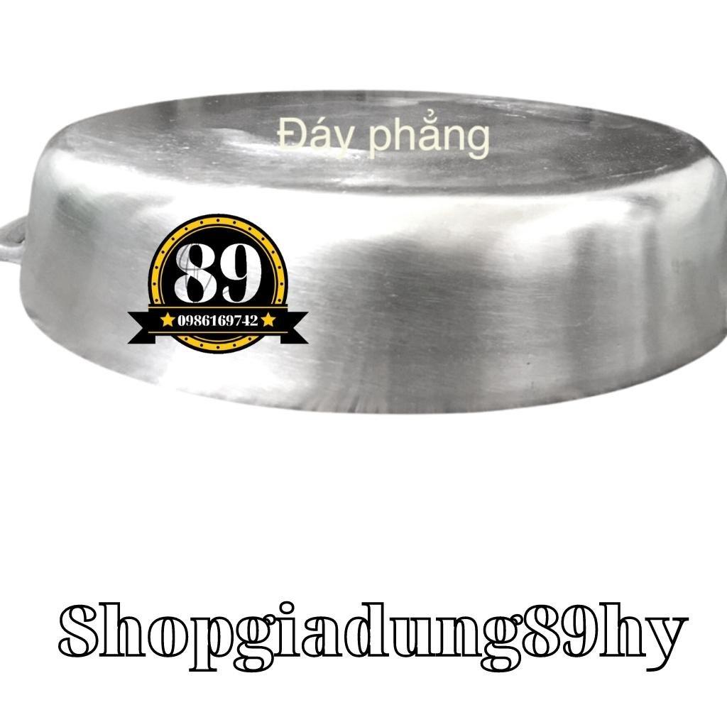 Chảo gang trắng đúc doa bóng đáy bằng 31cm