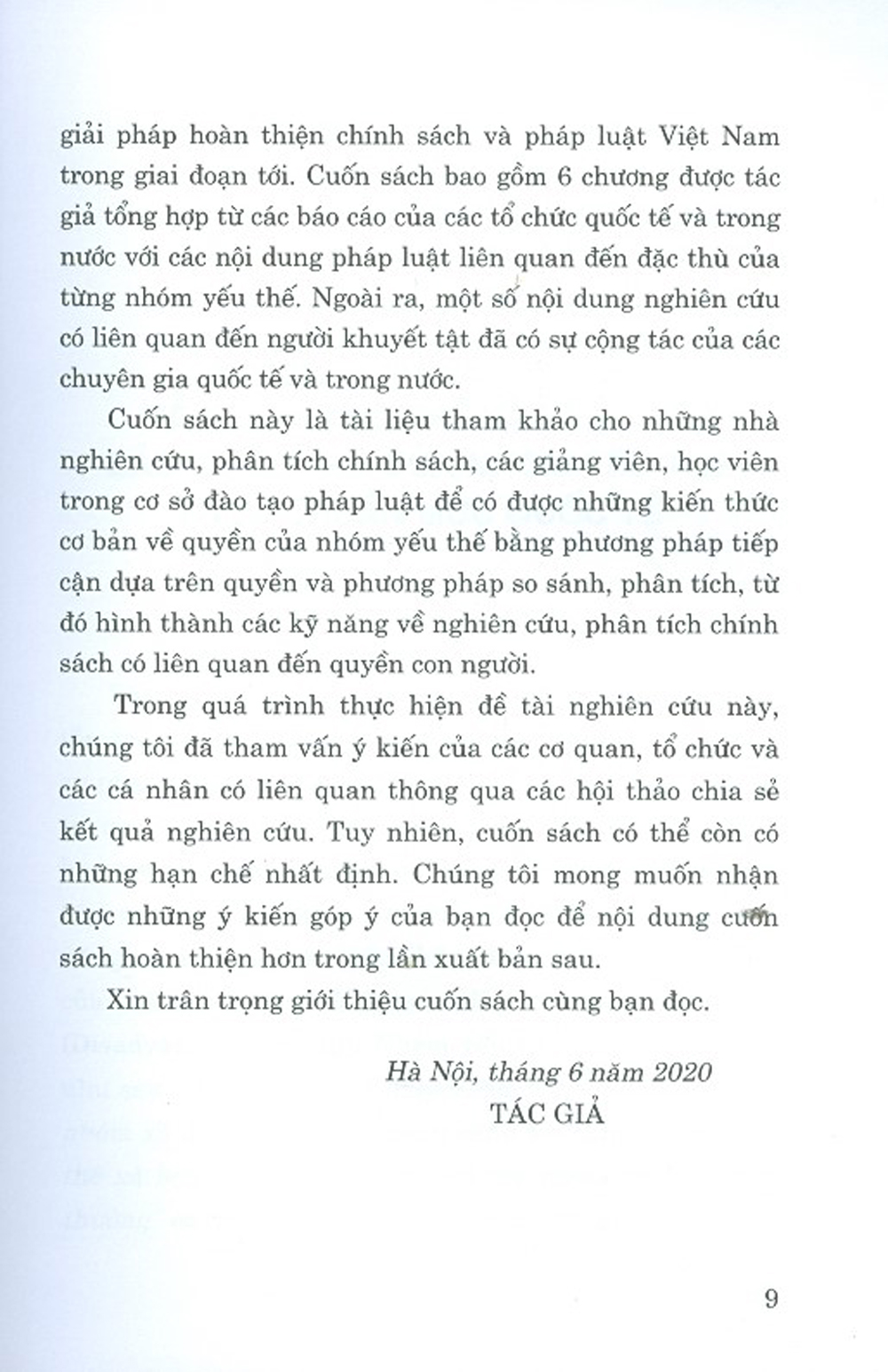 Bảo Đảm Quyền Của Nhóm Yếu Thế Khoảng Trống Pháp Lý Và Khuyến Nghị Cho Việt Nam (Sách chuyên khảo)