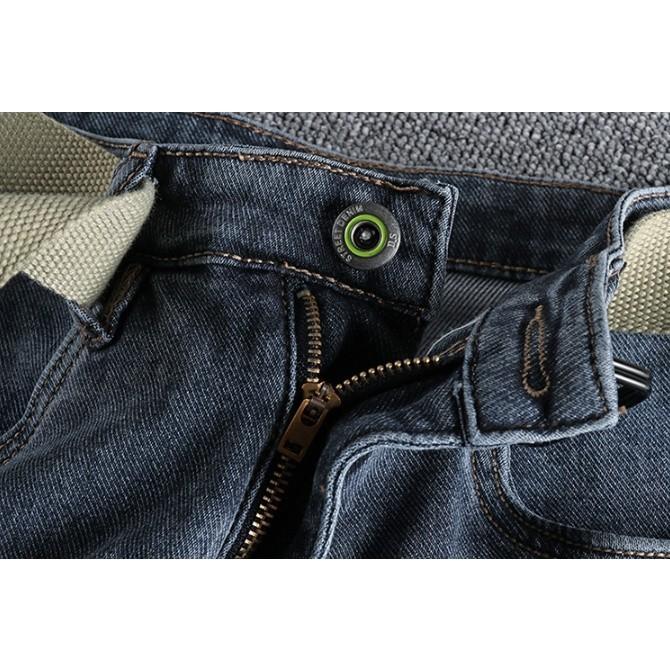 Quần short jean phong cách Retro - xanh