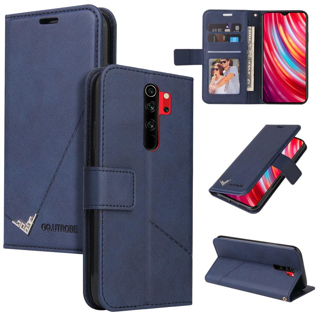 Ốp điện thoại da PC PU cứng dạng ví nắp lật cho Xiaomi Redmi Note 8 Pro Note 8T Note 7 Redmi 8 8A 7A