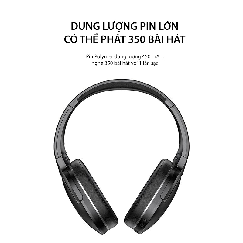 Tai nghe chụp tai không dây cao cấp Baseus Encok D02 Pro Stereo (Bluetooth Wireless Hifi Surround Headphone) - Hàng chính hãng