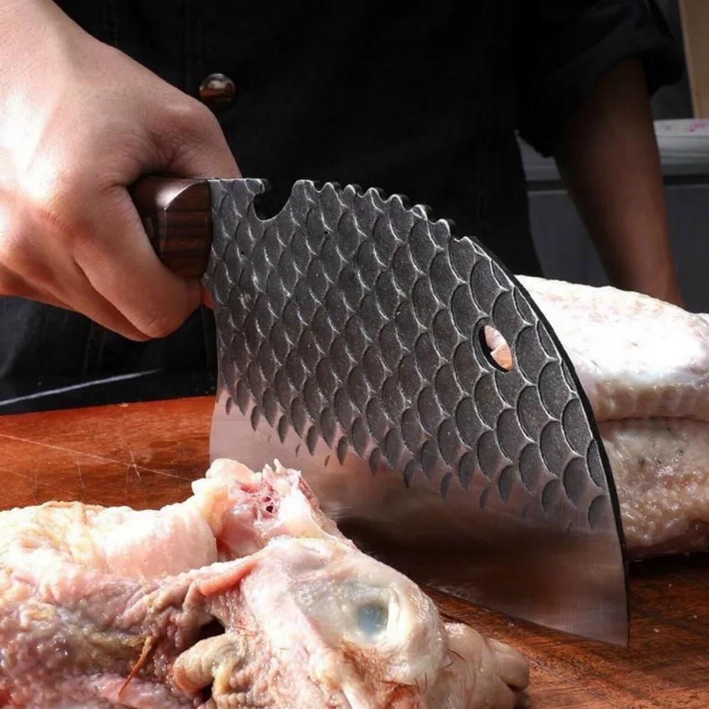 Dao nhà bếp gia dụng thương mại thép mangan dao chặt gà