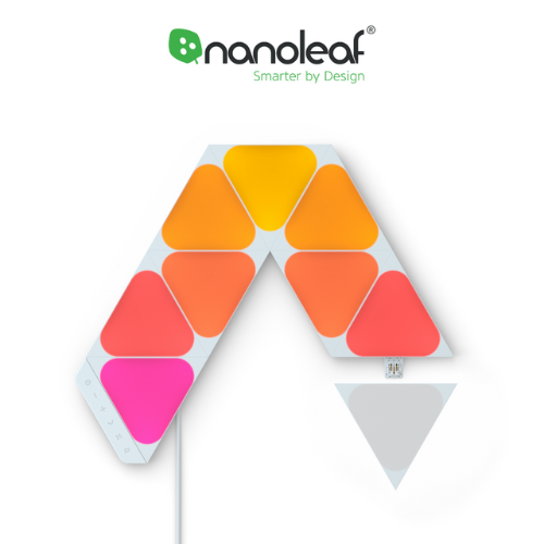 Đèn LED RGB lắp ghép thông minh Nanoleaf Shapes Tam Giác Mini - Mini Triangle 9 ô đèn (Bộ khởi động)