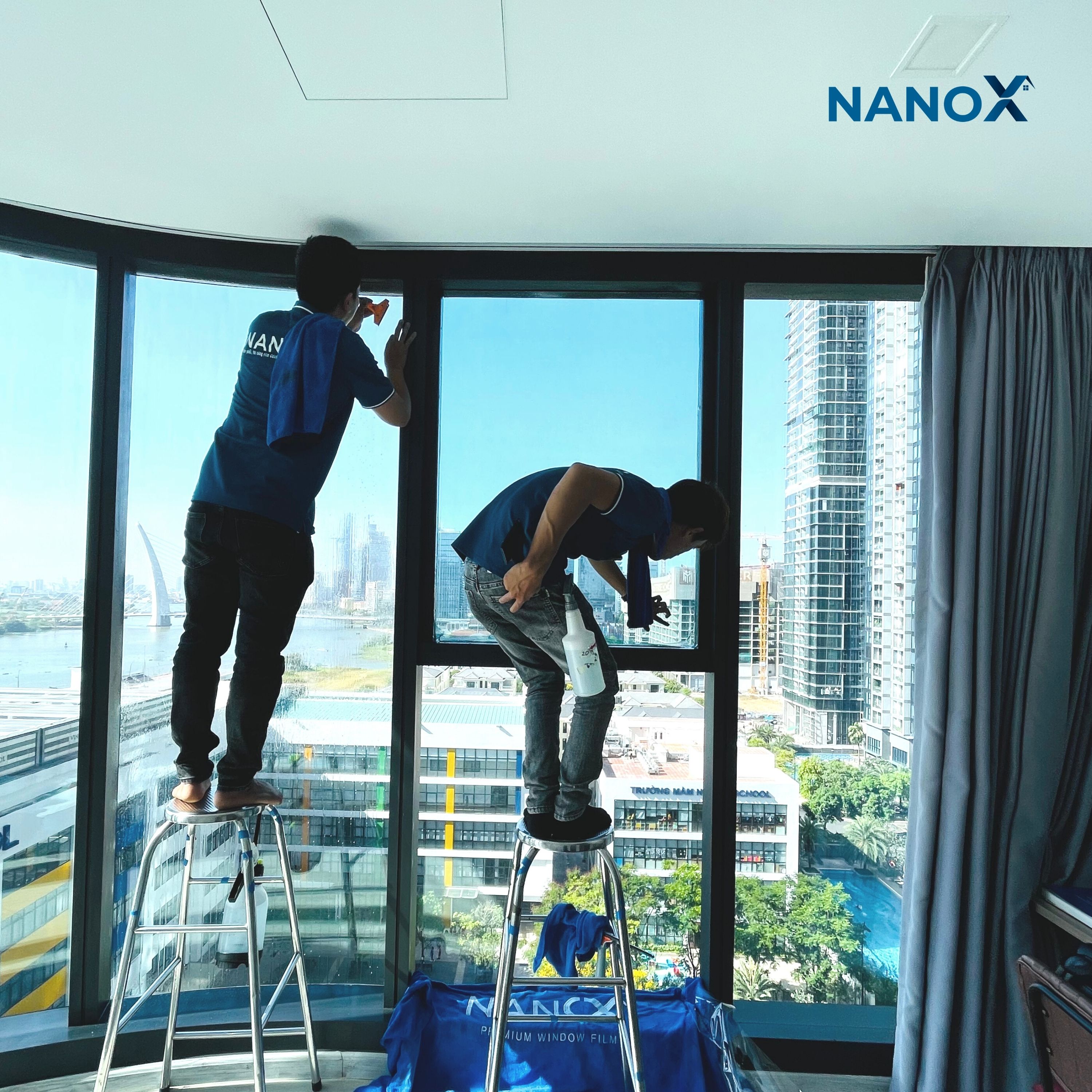 Phim cách nhiệt cửa kính trong suốt cao cấp cho nhà kính NanoX D80