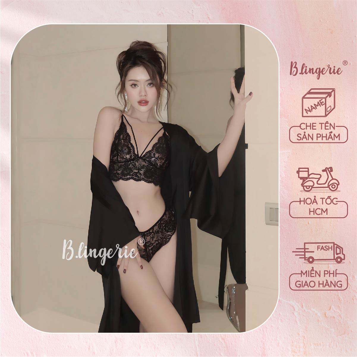 Bộ Đồ Lót Ren Hoa  - B.Lingerie