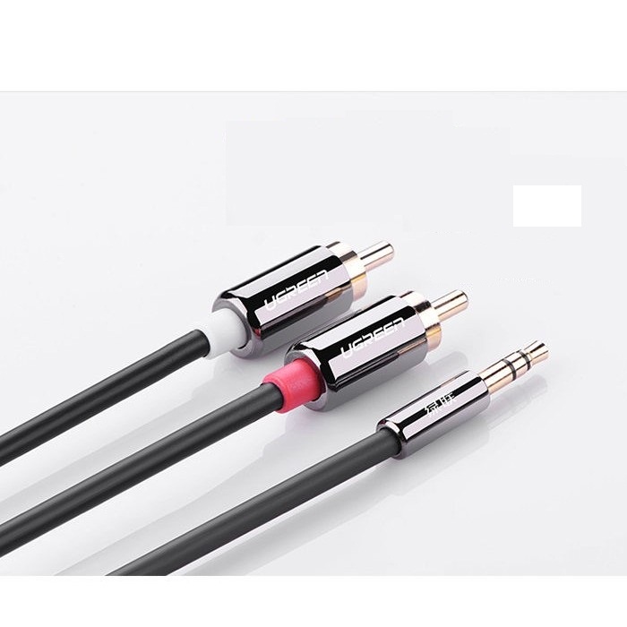 Cáp Audio 3.5mm ra 2RCA Cao Cấp UGREEN 20780 hàng chính hãng