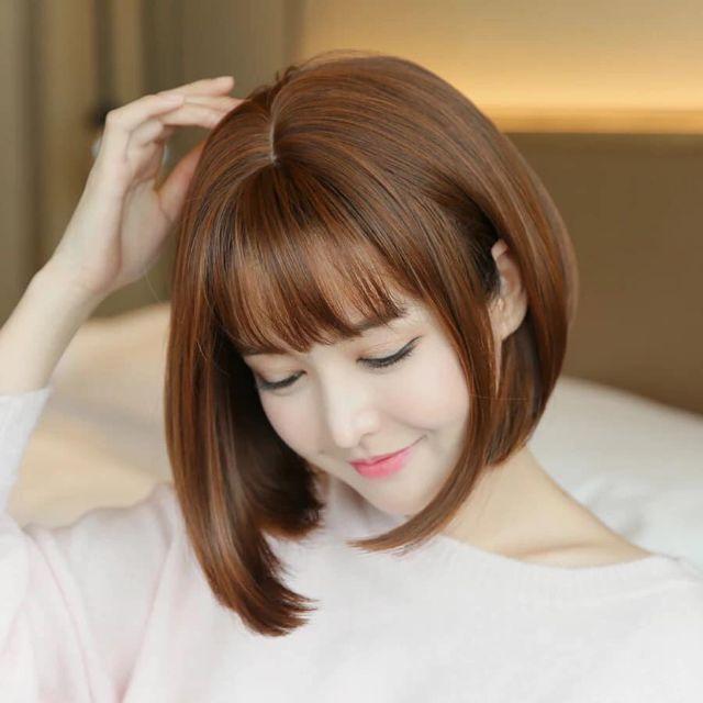 Tóc giả nữ đẹp ️️ ️️ nguyên đầu víc cúp d3050
