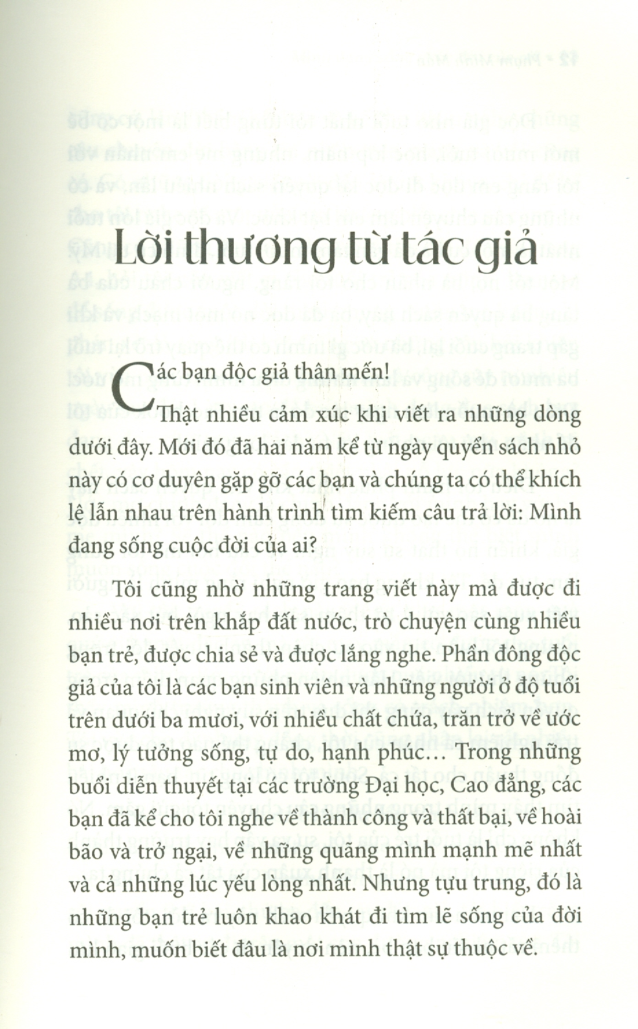 Mình Đang Sống Cuộc Đời Của Ai?