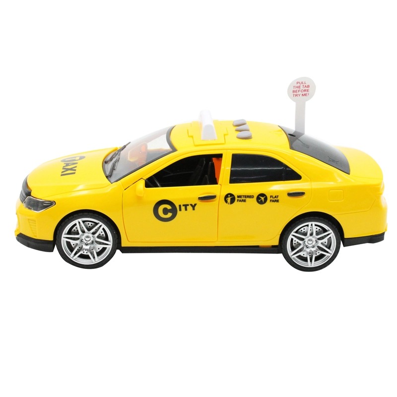 TOYSTAR-666-21Q  Mô hình đồ chơi xe ô tô Taxi, Xe ô tô đồ chơi cho trẻ em
