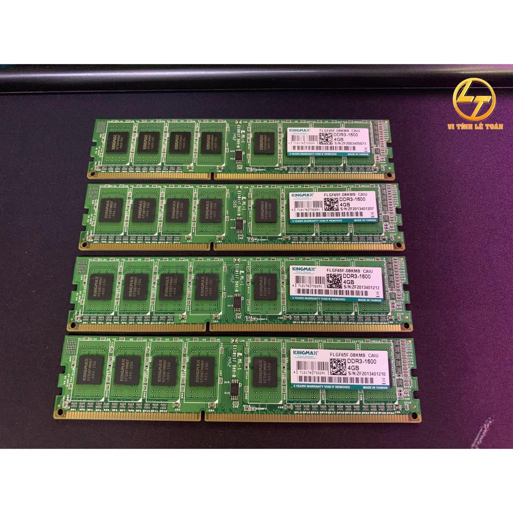 RAM DDR3 Kingmax 4GB BUSS 1333mhz (16 chip, chạy main g41) - Hàng Chính Hãng