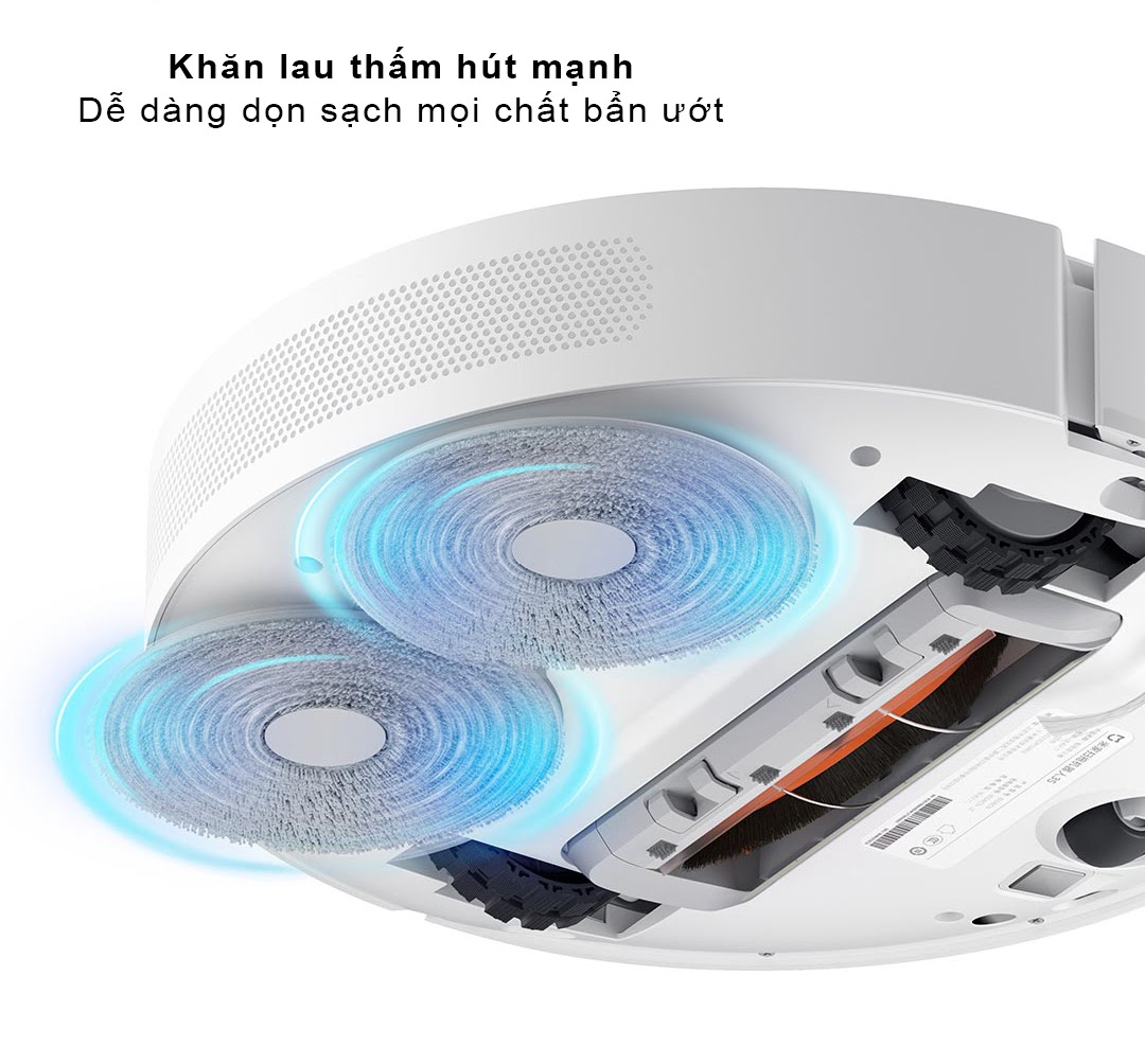 Robot Bút Bụi Lau Nhà Xiaomi Mijia 3S - 2023 Công Nghệ Lau Xoay 360 Độ Lực Hút 4000 Pa - Hàng Nhập Khẩu