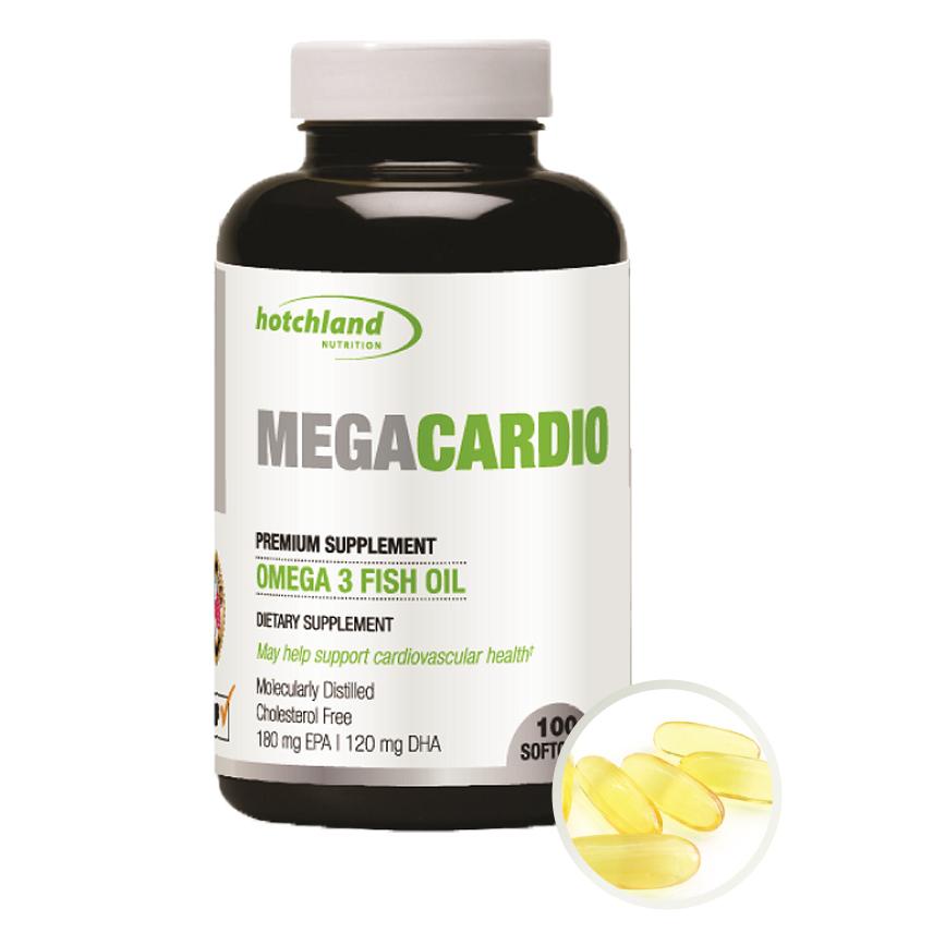 Combo 3 Thực phẩm chức năng dầu cá omega-3 không cholesterol Mega Cardio