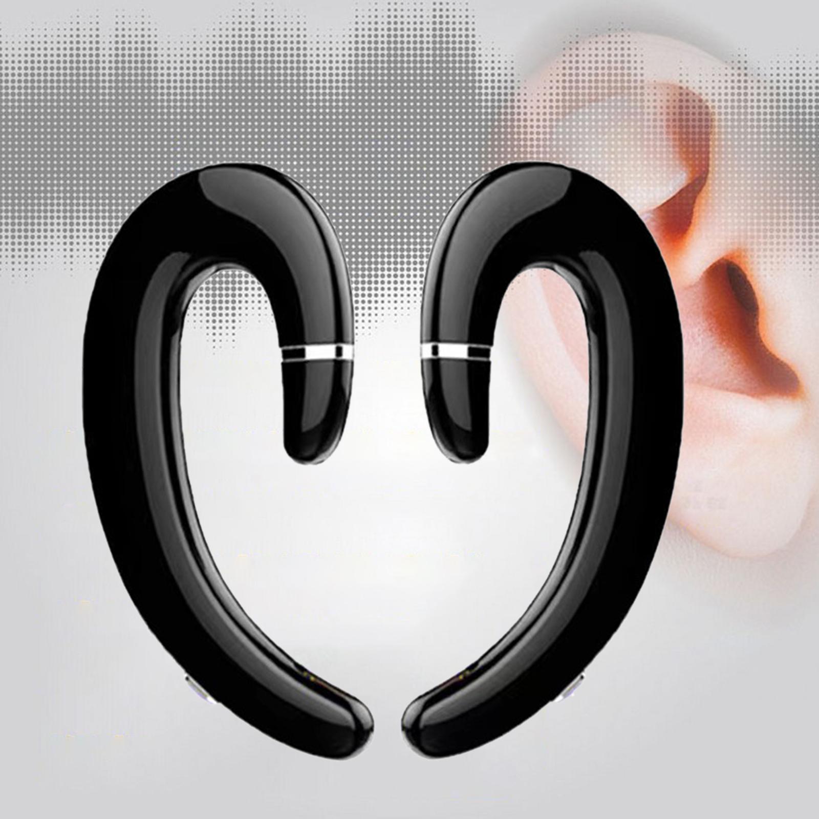 Bluetooth 5.0 Headphone, Ear Hook Low Latency HD Calling Earpiece for Sports Business