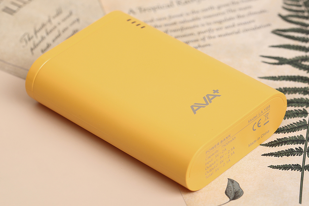 Pin sạc dự phòng 7.500 mAh Ava Y68 - Hàng chính hãng