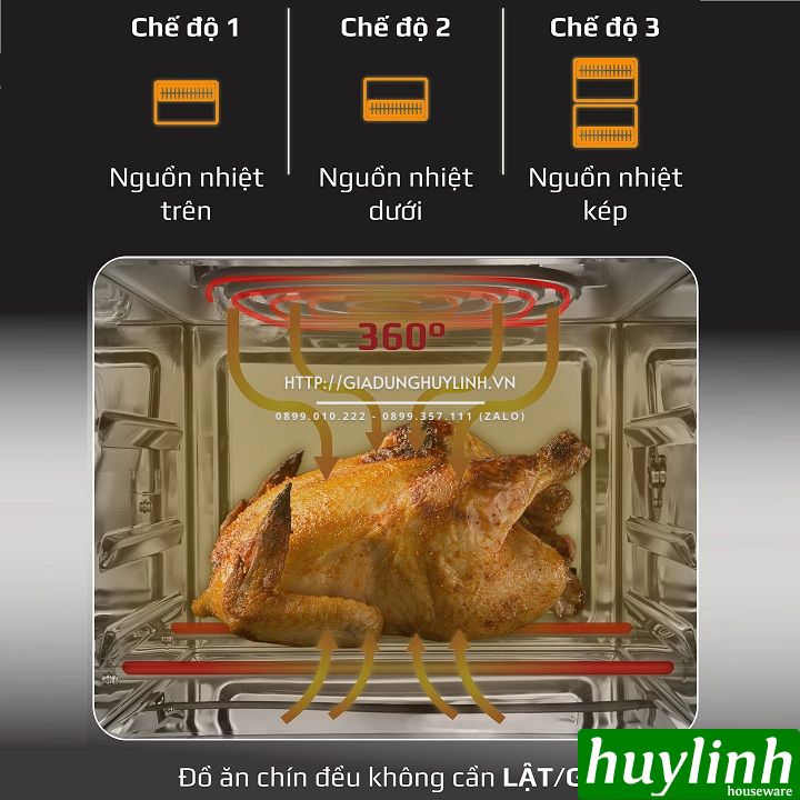 Nồi chiên không dầu đa năng Olivo AF15 - 15 lít - 16 chức năng - Hàng Chính hãng