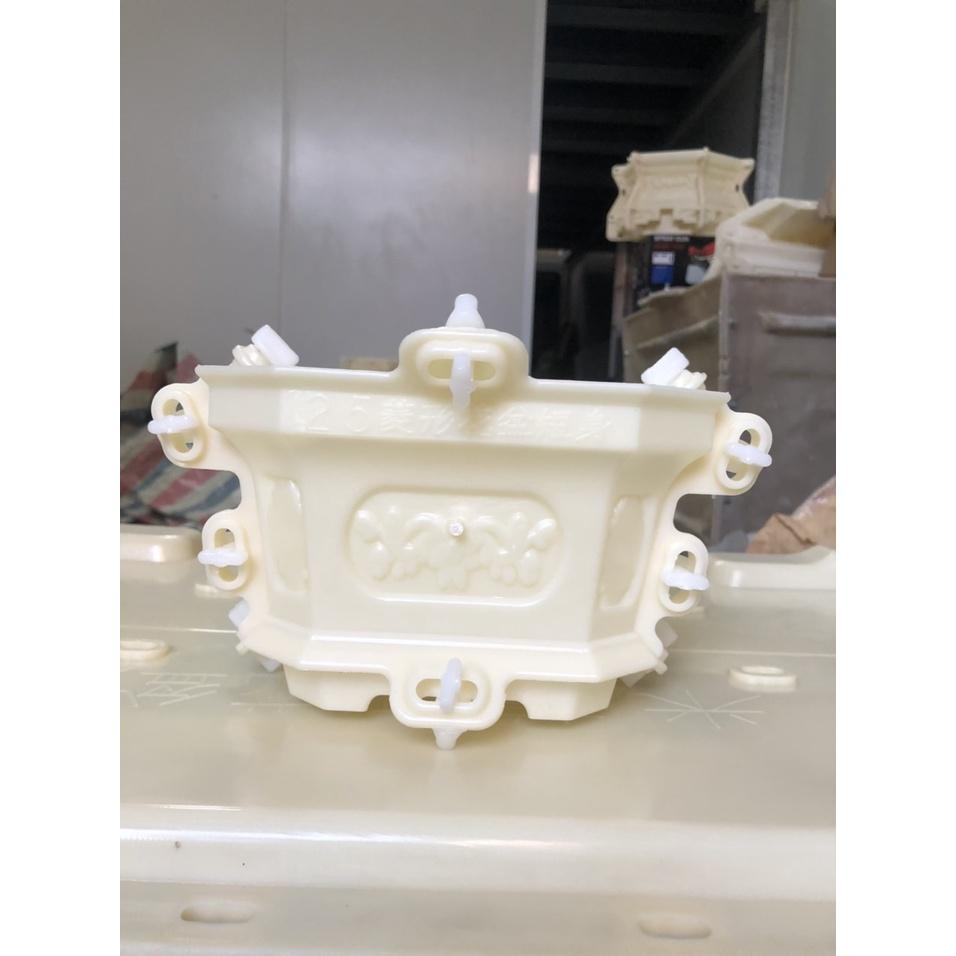 Khuôn đúc chậu cảnh chữ nhật vát góc 25x18x12cm nhựa ABS có lòng trong