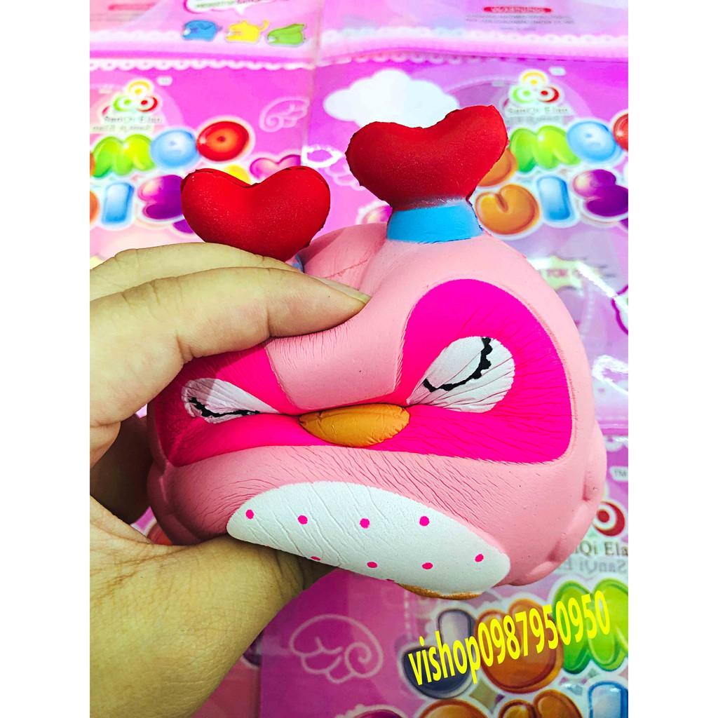 ĐỒ CHƠI SQUISHY CÚ MÈO TRÒN NHẮM MẮT