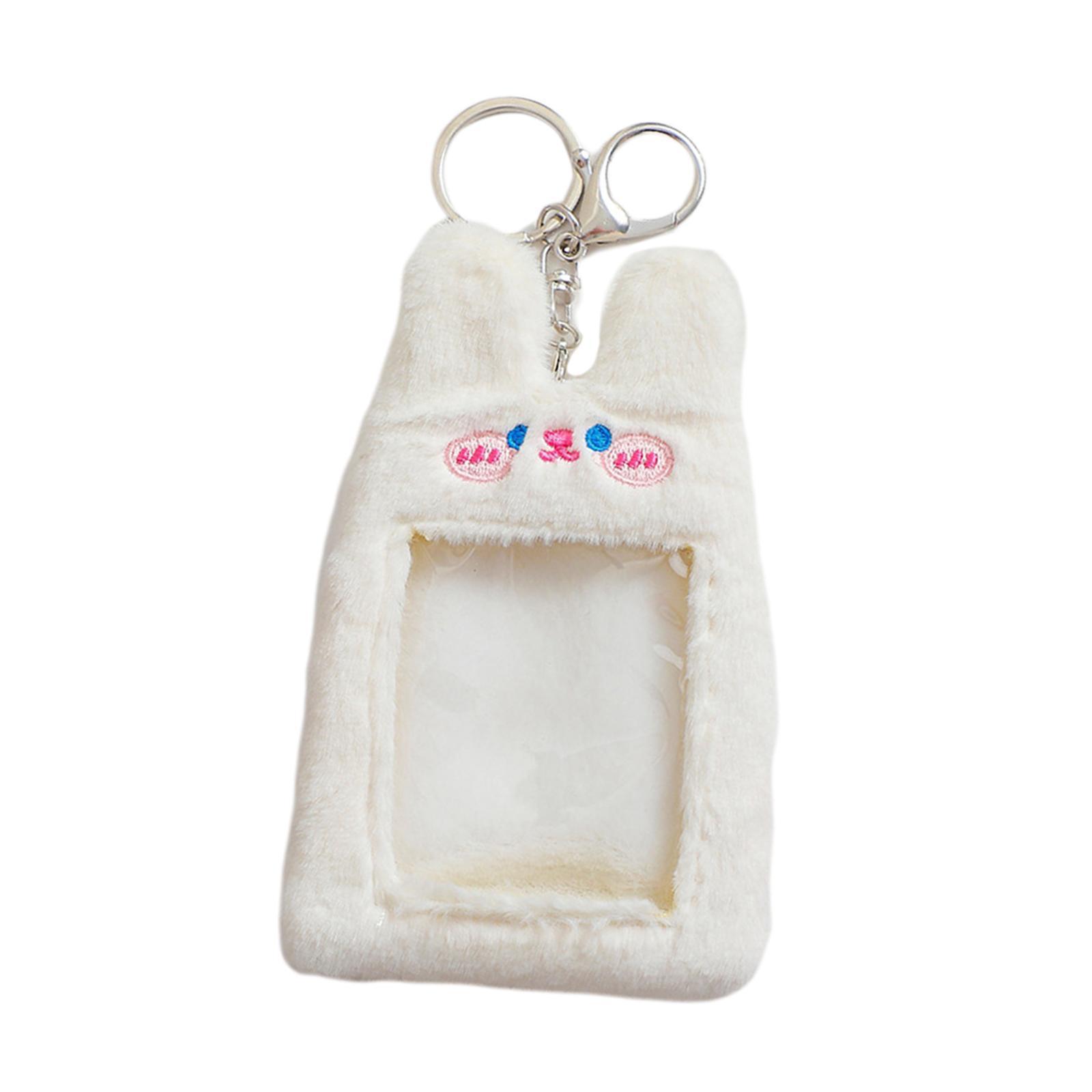 2x Plush Cartoon Photocard Holder Card Cover Practical Card Holder