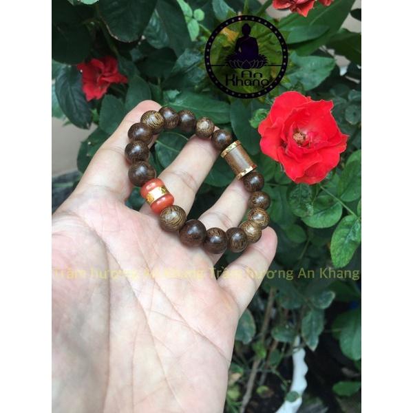 Vòng tay trầm hương tốc tự nhiên mix charm cao cấp
