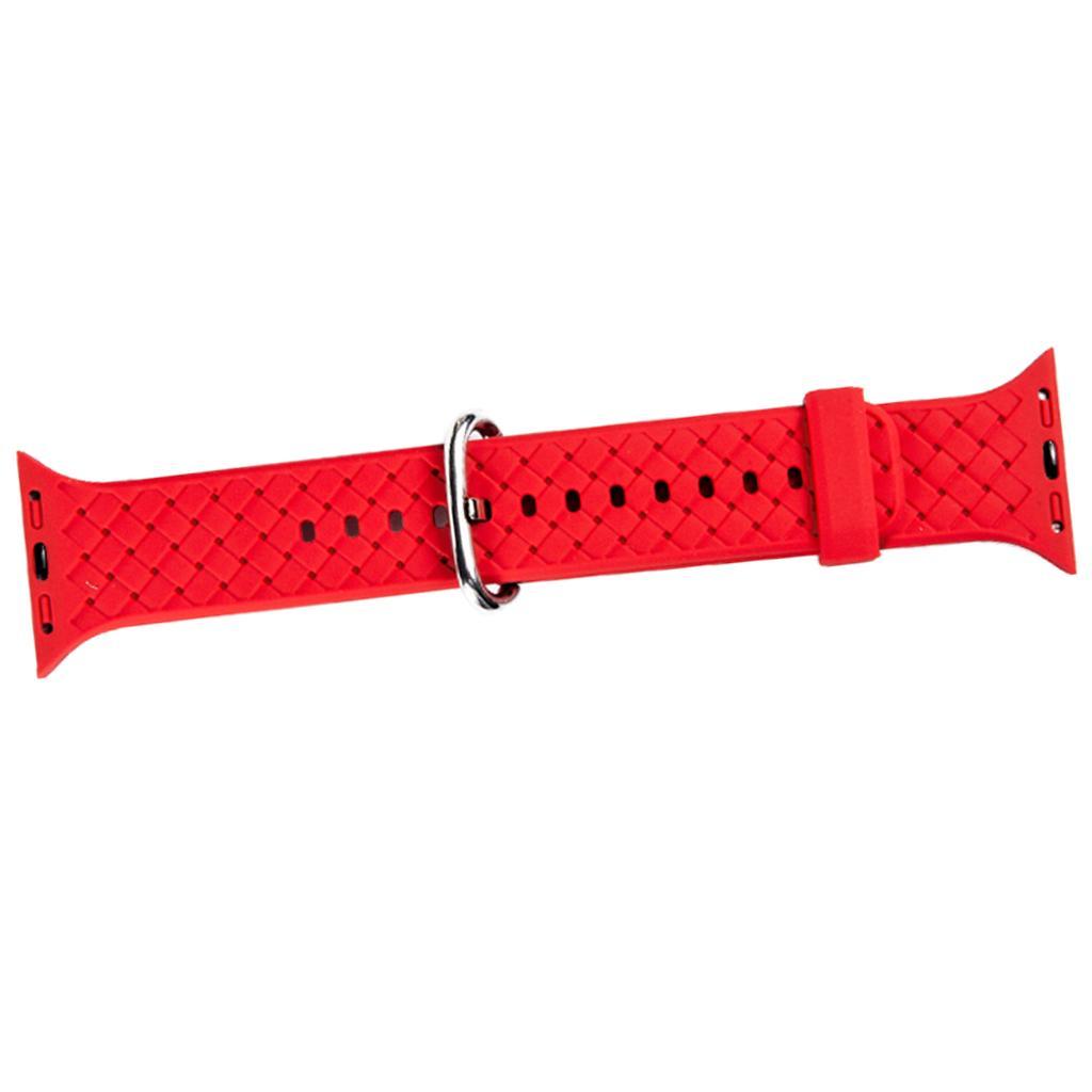 Silicone Watch Band Non-toxic/Anti-sweat/Waterproof Strap with Buckle for Apple Watch 4