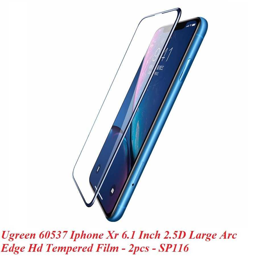 Ugreen UG60537SP116TK 2 miếng dán Iphone XR 6.1inch 2.5D Trong suốt 9D cường lực bảo vệ chống rơi - HÀNG CHÍNH HÃNG