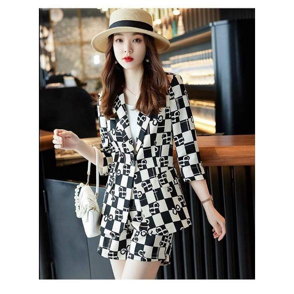 SÉT BỘ VEST HOẠ TIẾT CARO