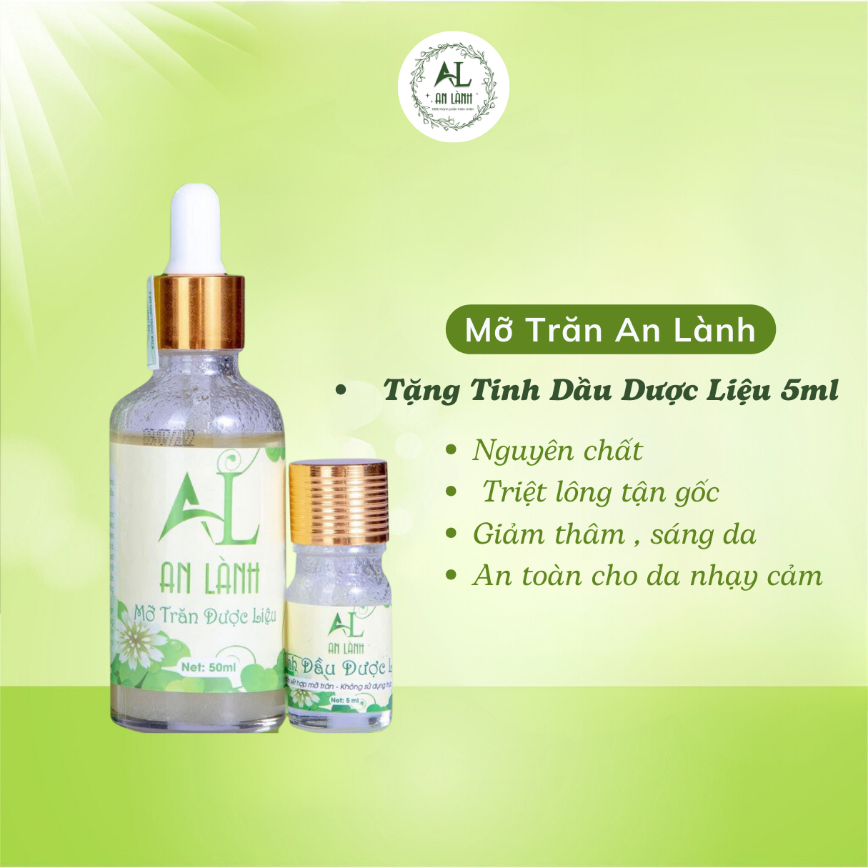 MỠ TRĂN DƯỢC LIỆU 50ML - Tặng Kèm Tinh Dầu Lavender