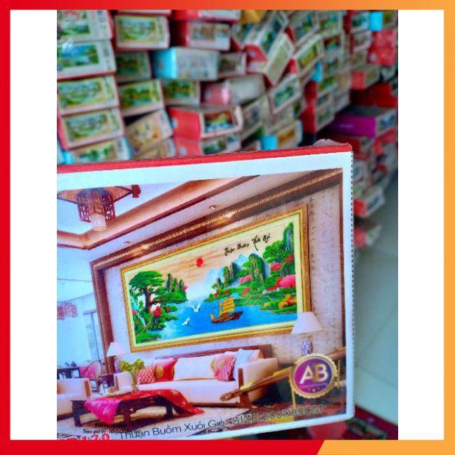 Tranh đính đá Thuận buồm xuôi gió KT 200*85cm