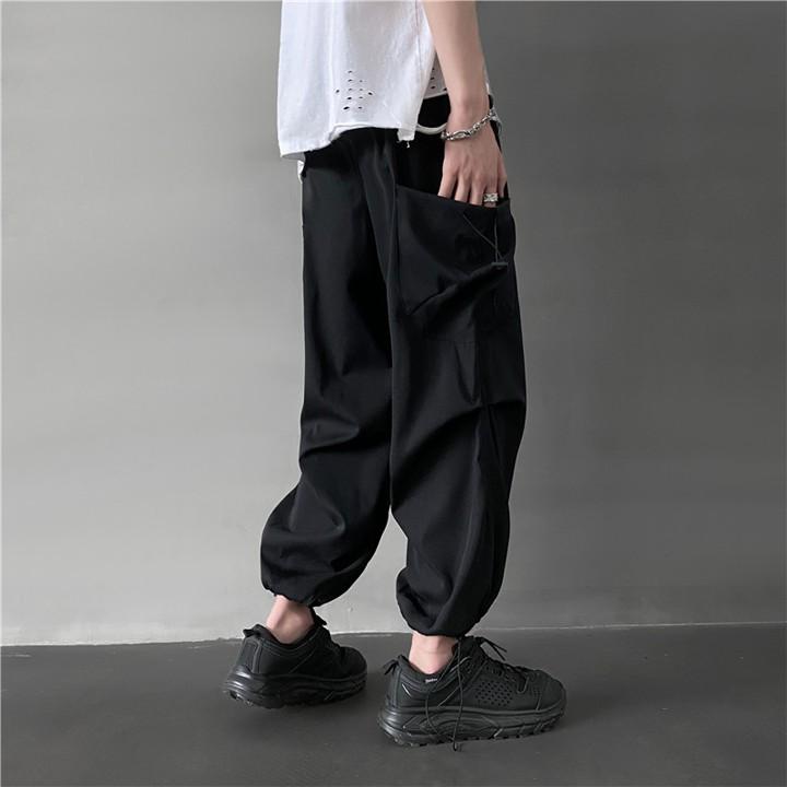 Quần jogger nam nữ cạp chun bo gấu dáng thụng, quần bom unisex M-2XL