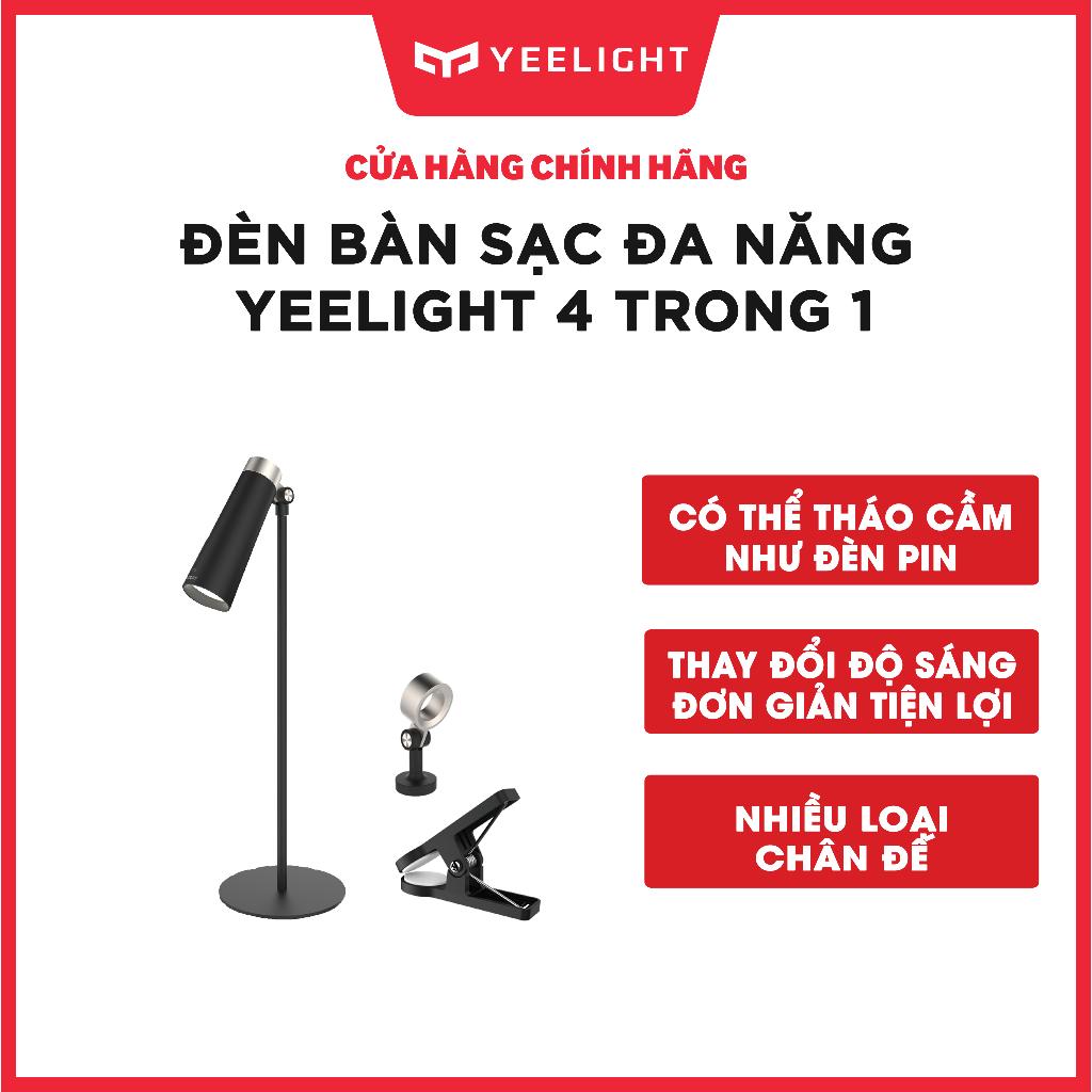 Đèn bàn Yeelight YLYTD-0011 đa năng 4 biển thể sử dụng, điều khiển cảm ứng, pin sạc 1800mah - Bảo hành 12 tháng