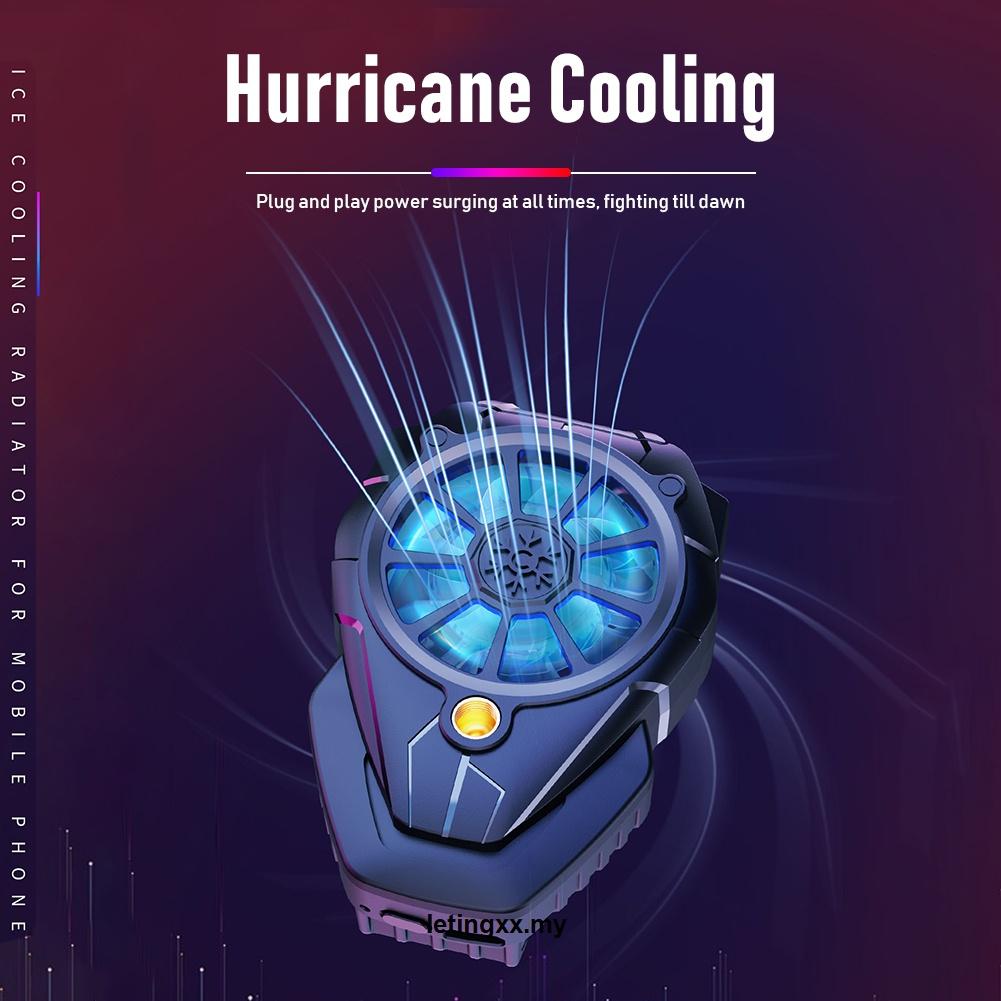 Mobile Quạt Tản Nhiệt 3 Tốc Độ Có Đèn Điều Chỉnh Được Cho Chơi Game Trên Điện Thoại
