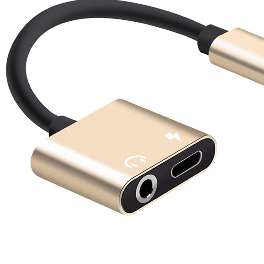 2pcs Type C Charging Cable for Type C Phones Without 3.5mm Headphone Jack