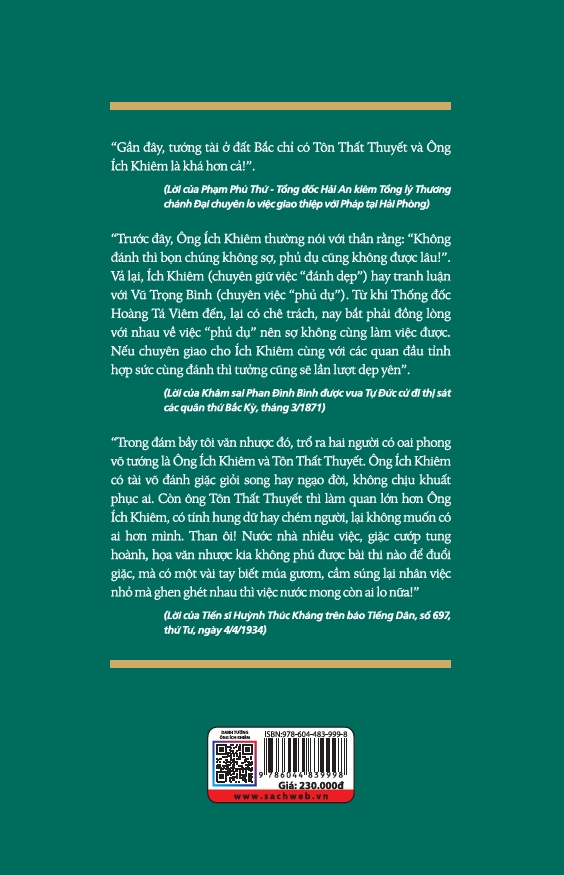 Sách Danh Tướng Ông Ích Khiêm (1829 - 1884)
