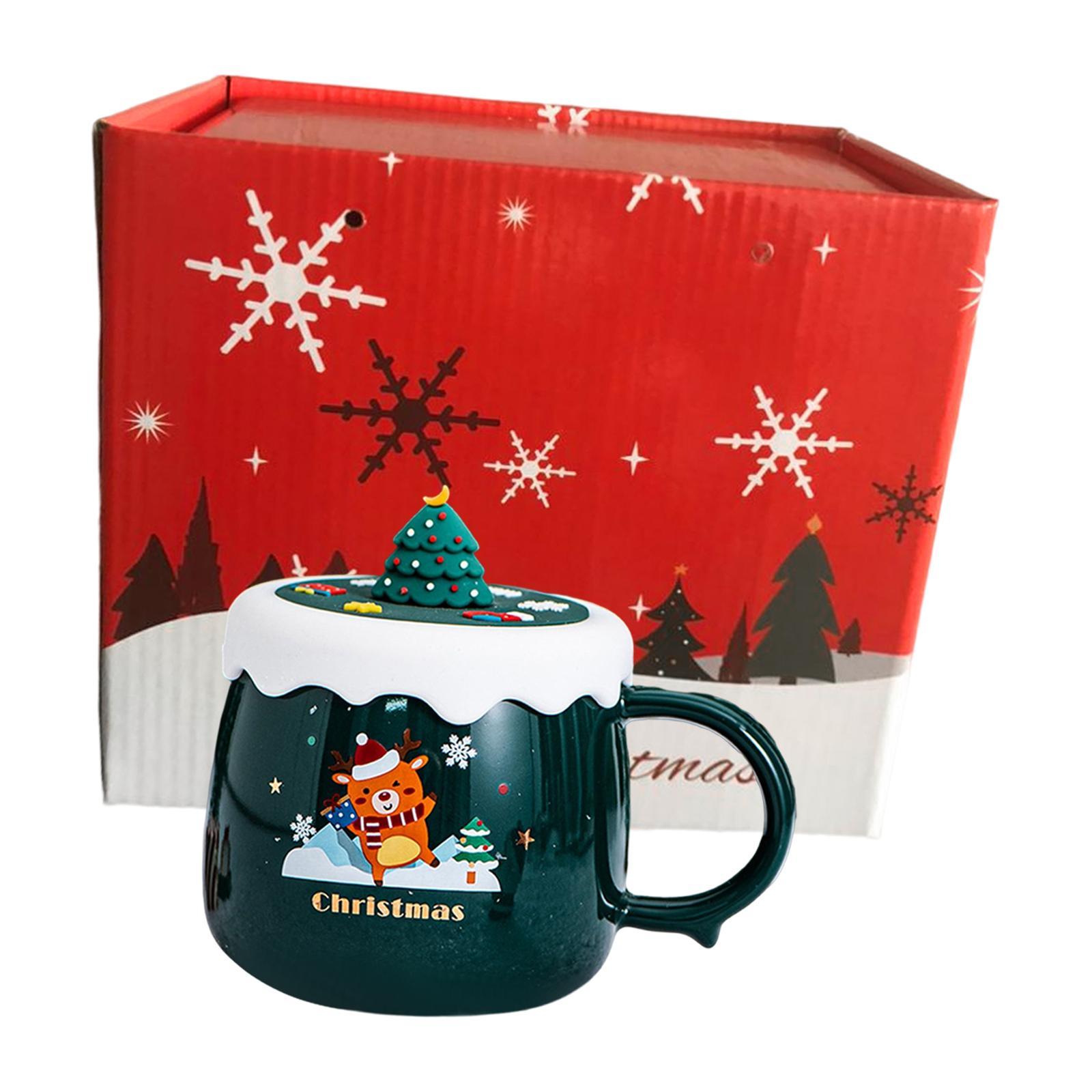 Christmas Themed Coffee Mugs Milk Juice Mug 430ml for Home Wedding Birthday