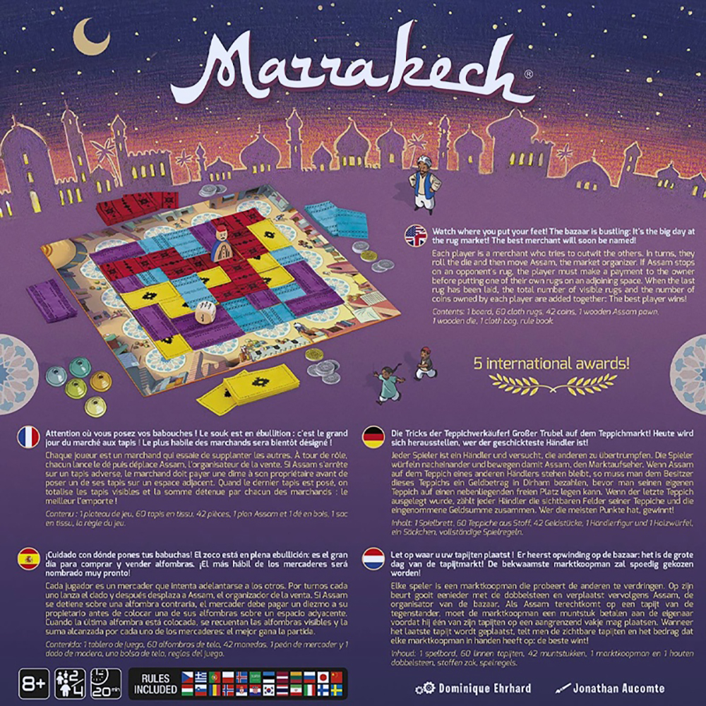 Board Game Marrkech trò chơi chiến lược Stragety Game 2-4 người chơi