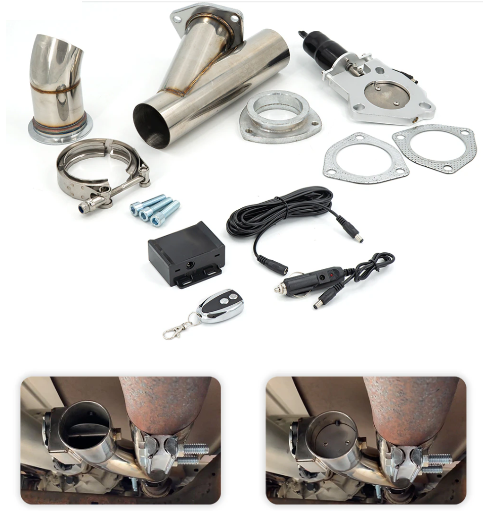 Độ Pô On Off cho ô tô thể thao Power X2 RES ON/OFF Dyno Racing Dual có kèm remote - cao cấp