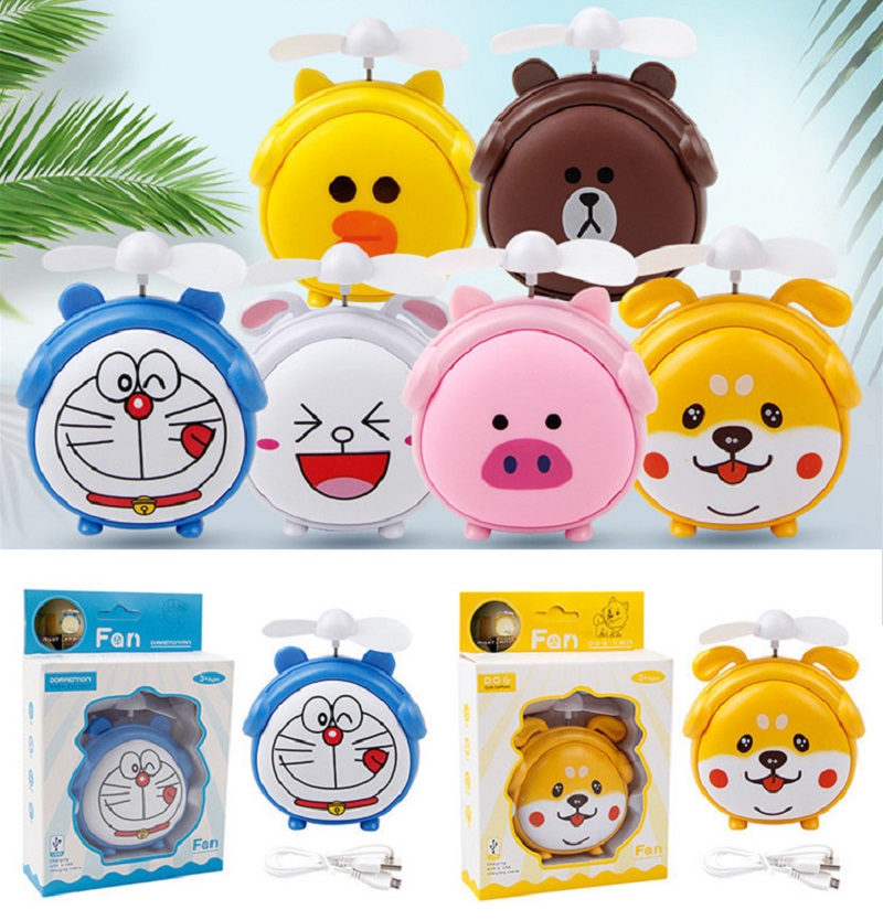 Quạt mini để bàn hình thú dễ thương - mẫu ngẫu nhiên