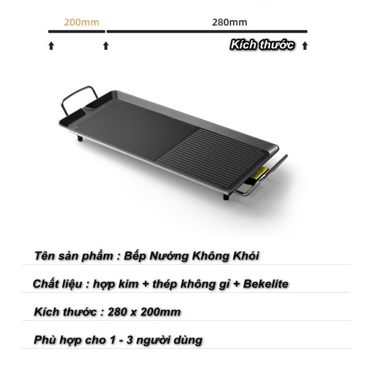 Bếp Nướng Điện Không Khói Electric BBQ Grill Tiết Kiệm Điện