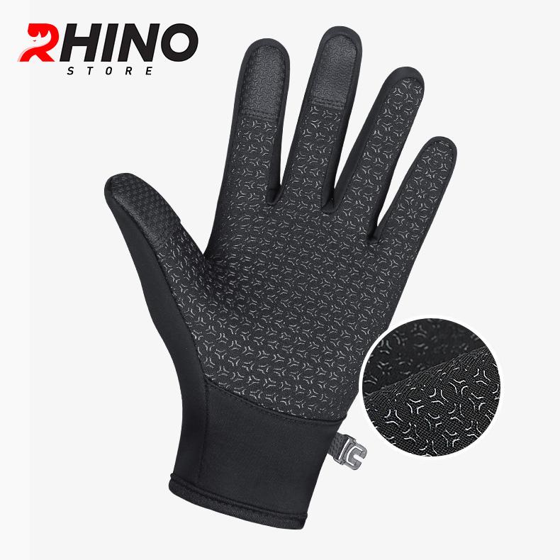 Găng tay giữ ấm mùa đông chống gió, kháng nước mưa Rhino G901 Bao tay chống trượt đi xe máy, xe đạp lót nỉ cho nam nữ,  bảo hộ đi phượt