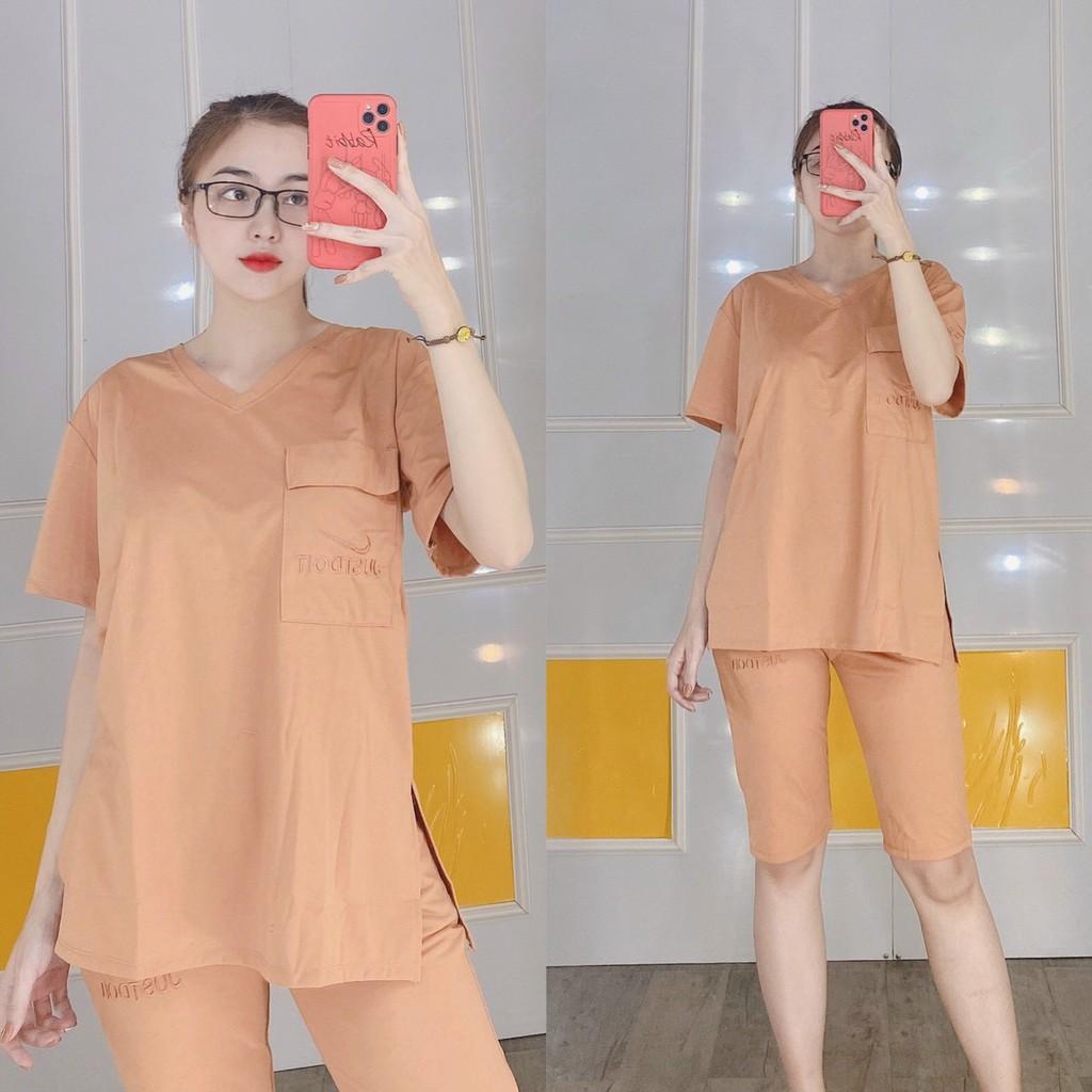 [Có bigsize 85kg]Đồ Bộ Cotton Lửng Mặc Nhà Đồ Bộ Nữ Mặc Nhà Đẹp