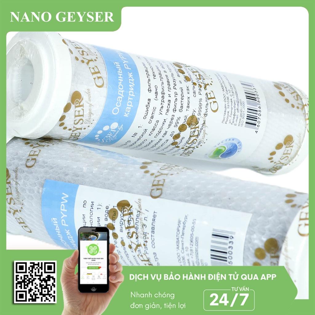 Lõi CTO Nano Geyser, Lõi lọc nước số 3 dùng cho máy Karofi, Geyser TK, Ecotar - Hàng Chính Hãng