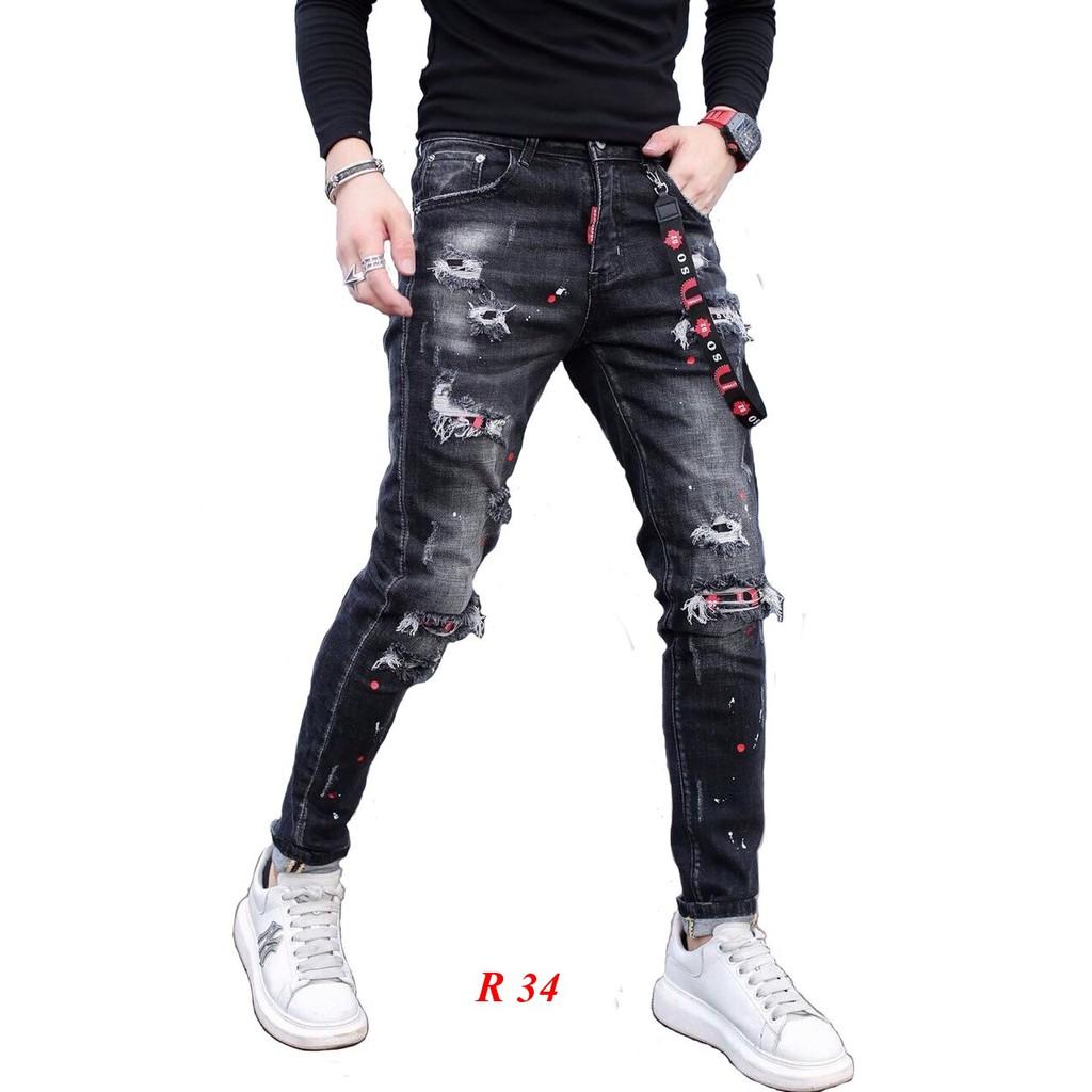 Quần Jean Nam Chất Bò Denim Nhiều Mẫu Hót