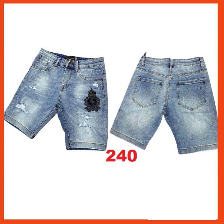 Quần short jean chất bò co giãn- quần lửng nam nhiều mẫu thời trang TINA ms223
