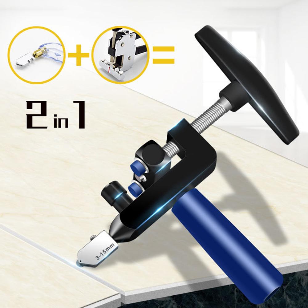 Portable Manual Glass Tile Opener Hand-Held Replacement Cutter Heads Ceramic Tile Glass Cutter Multi-function Glass Cut