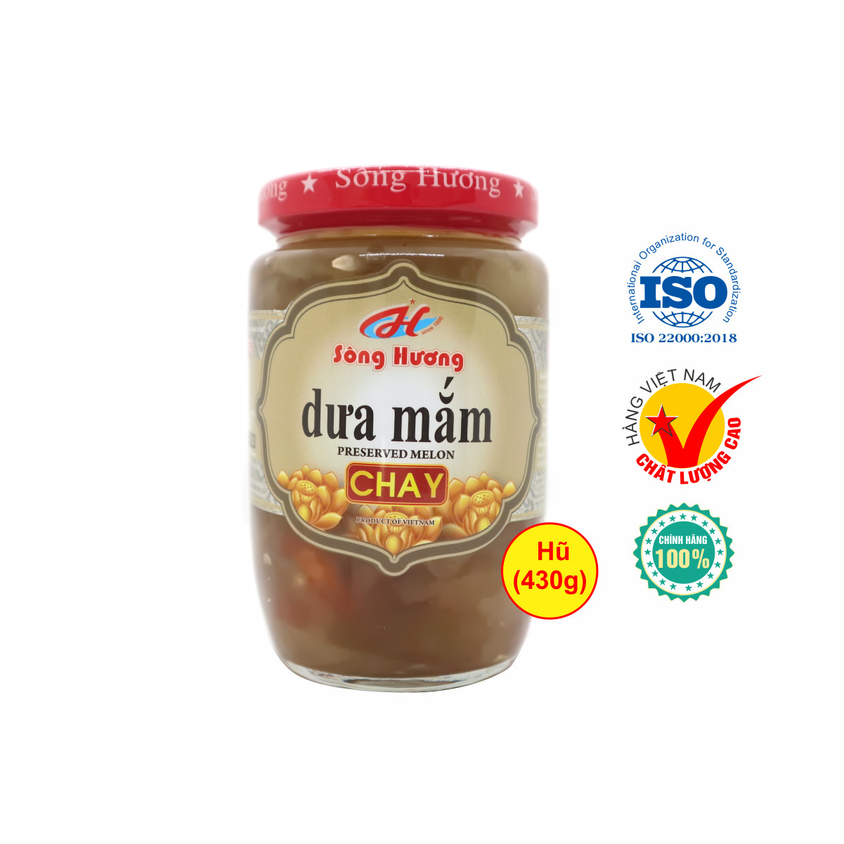 6 Hũ Dưa Mắm Chay Sông Hương Foods Hũ 430g
